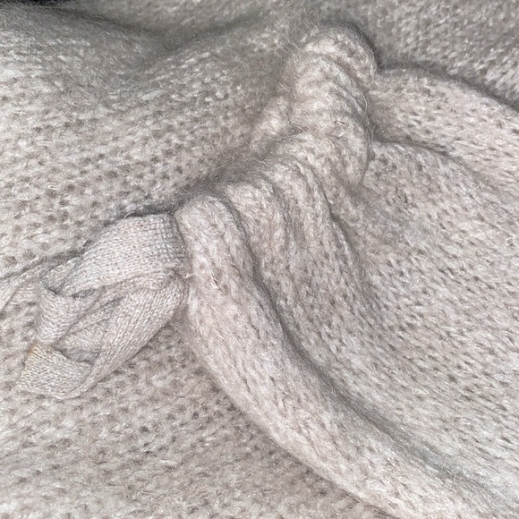 Super soft mohair blend drawstring sleeves sweater - Picture 7 of 7